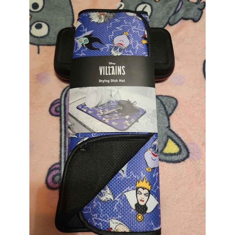 Disney Villains Dish Drying Mat (Ursula, Maleficent, Evil Queen) NWT
